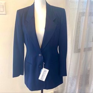 NWT Navy Lands End 2 button blazer